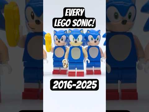 Evolution of the Lego Sonic Minifigure! 💙 EVERY Sonic from 2016-2025