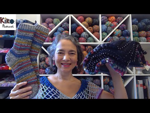 Kiko's Knitting Podcast #193 - Granny Square & Black Dragon Socks