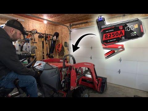 Jumpstart Your Tractor With The ATGFOX Heavy Duty Jump Starter 8250a