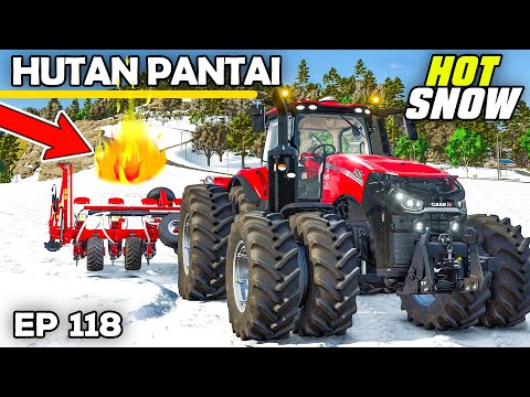 THIS GAME THINKS SNOW IS WARM | Farming Simulator 25 - Hutan Pantai | Episode 118