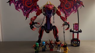 Lego Ninjago Dragons Rising, Thunderfang Dragon of Chaos (71832) Set Review