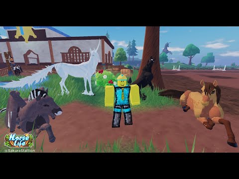 Grinding Coins in HORSE LIFE on Roblox! // SakuraStallion