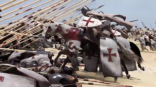 圣殿骑士团冲击长枪方阵!骑砍2mod!Knights Templar Attack the Long Spear Array!Mount & Blade II mod,