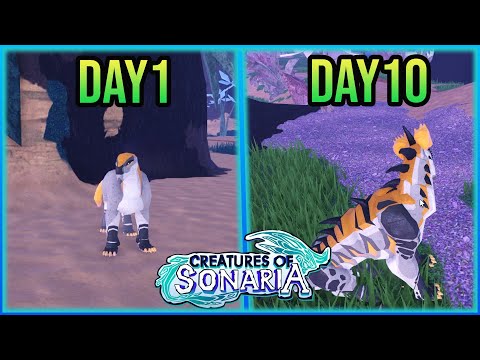 เอาชีวิตรอดกับ chrysos 10วัน ใน │roblox creatures of sonaria