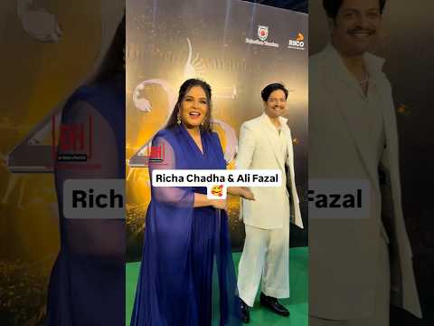 Richa Chadha & Ali Fazal Grace The Green Carpet Of IIFA Digital Awards 2025 At Jaipur 🥰 #shorts