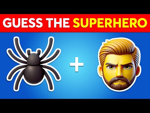 Guess The Superhero By Emoji? 🕷🦸 Marvel & DC Superheroes Emoji Quiz