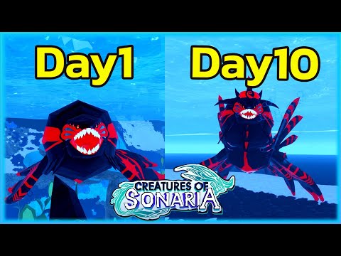 เอาชีวิตรอด 10 วันกับ Eigion warden │roblox creatures of sonaria ไทย