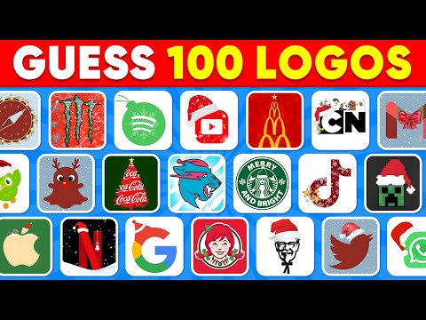 Guess the Logo in 3 Seconds 🎅🌲 Christmas Edition | 100 Famous Logos 🍏🥇 Logo Quiz 2025