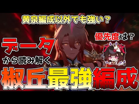 【崩壊スターレイル】椒丘(しょうきゅう)最強パーティー編成を徹底検証！黄泉編成以外でも強い？花火と椒丘どっちを優先？ #黄泉 #花火