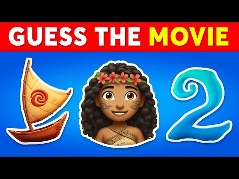 Guess The Movie By Emoji Quiz 🎬🍿✅ Moana 2, Home Alone, The Grinch, Sonic the Hedgehog 3