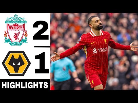 🔴Liverpool v Wolves 2-1 | Salah & Diaz Goal | Premier League Highlights & Goals 2025