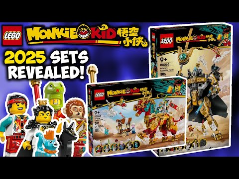 2025 Lego Monkie Kid Sets REVEALED! Is this the FINAL Wave?? + Lunar New Year Sets