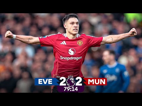 Everton vs Manchester United 2-2 | Key Moments & Goals | Premier League 2024/25