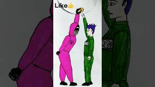 What dose pink soldier took from thanos?  || squid game 2 #squidgame2 #thanos #soldier #shorts