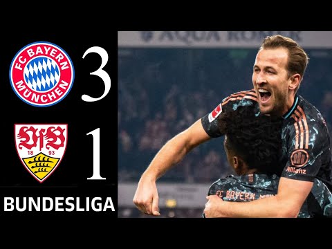 🔴FC Bayern München  VfB Stuttgart 3-1 | Bundesliga  | FC Bayern v Stuttgart HIGHLIGHTS