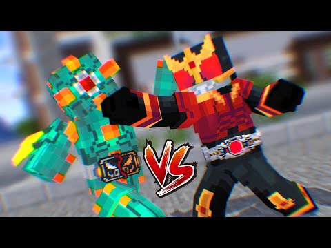 Kamen rider Kuuga VS Guardian monster | Minecraft  Animation