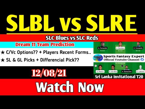 SLC Blues vs SLC Reds Dream 11 Team Prediction, SLBL vs SLRE Dream 11 Team,SriLanka Invitational T20