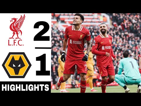 🔴 Liverpool vs Wolves 2-1 | Mo Salah & Luis Diaz Goals | Premier League Highlights & Goals