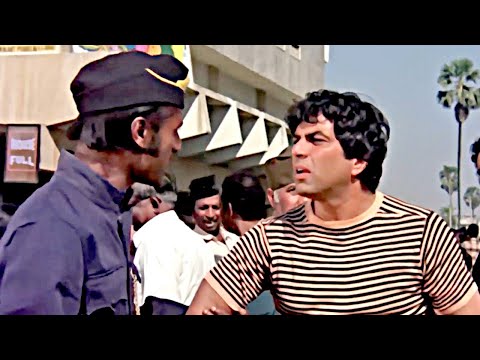 पिक्चर के टिकट ब्लैक में बेचते हुए पुलिस ने धर्मेंद्र को पकड़ा | Chacha Bhatija Movie | Dharmendra