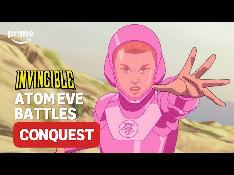 Atom Eve Battles Conquest | Invincible Season 3 | Prime Video