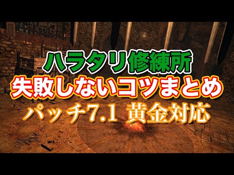 【FF14黄金】Lv20ハラタリ修練所失敗しないコツまとめ【サクッと復習予習! レベリングルーレット パッチ7.1】