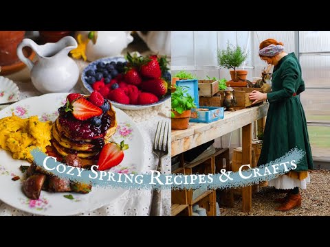 Cozy Spring Recipes and Fantasy Inspired Crafts 🍰 1.5 Hour Compilation 🌷 Country Life ASMR