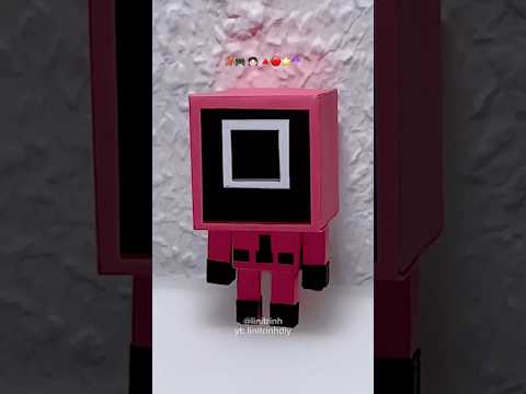 Pink soldier #squidgame #papercraft #diy #repost