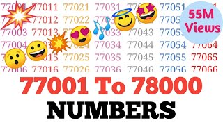 77001 to 78000 numbers learn by music on youtube ll 77001 to 78000 numbers ll 77001-78000"numbers😯😍