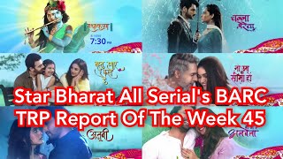 Star Bharat All Serial's BARC TRP Report Of The Week 45