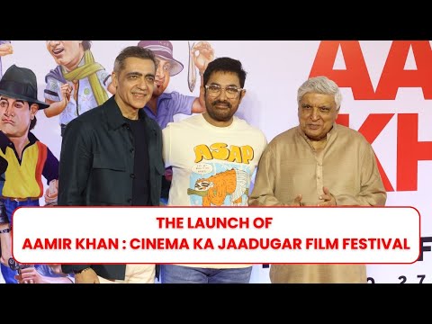 Aamir Khan & Javed Akhtar at the launch of Aamir Khan Film Festival | Aamir Khan Film Fetival