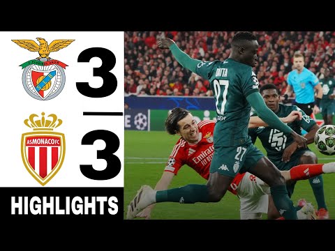 🔴 Benfica v As Monaco 3-3 Champions League Highlights & Goals