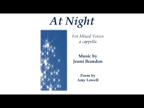 At Night for SATB a cappella