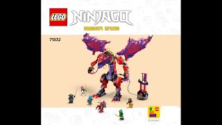 LEGO Instructions | NINJAGO | 71832 | Thunderfang Dragon of Chaos | Dragons Rising Season 3