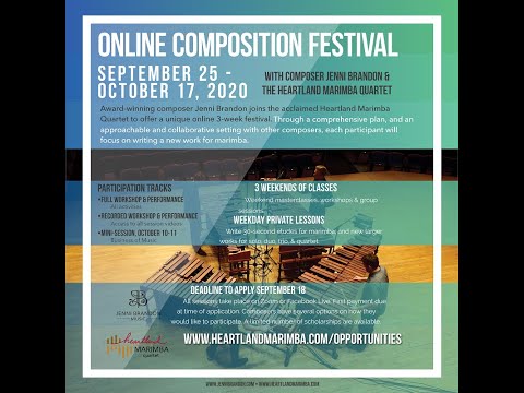 Online Composition Festival Fall 2020: Writing for the Marimba