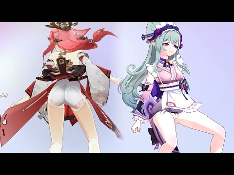 [Genshinimpact MMD  - The metal sheet ]  原神 - Yumemizuki Mizuki 夢見月瑞希/八重神子 Yae Miko