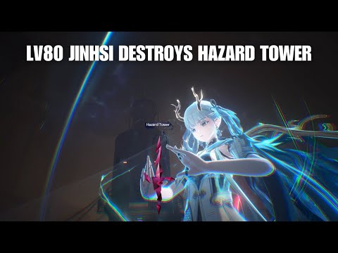 Smol LV80 Jinhsi annihilates Hazard Tower