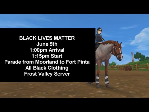 Black Lives Matter Star Stable Parade