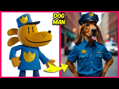 DOG MAN Characters In REAL LIFE 🐶 + 🔊 Guess The DOG MAN Character By Their Voice