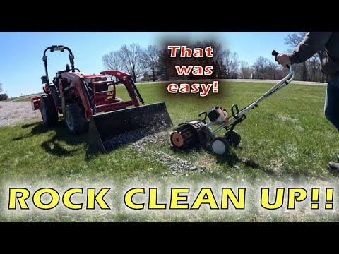 Winter gravel cleanup - How to remove rock from your yard