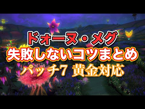 【FF14黄金】Lv73ドォーヌ・メグ失敗しないコツまとめ【サクッと復習予習! レベリングルーレット パッチ7】