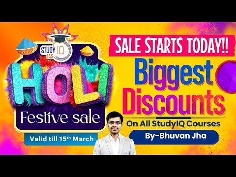 Holi Festive Sale Starts Today! | Get Massive Discounts on All UPSC Courses | StudyIQ