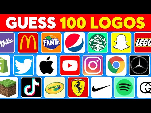 Guess the Logo in 3 Seconds | 100 Famous Logos | Logo Quiz 2025