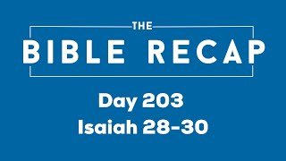 Day 203 (Isaiah 28-30)