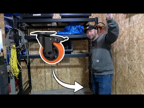 How to make steel rack easy to move