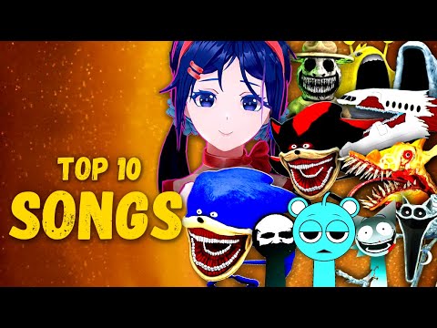 TOP 10 SONGS | MISIDE, INCREDIBOX SPRUNKI, SHIN SONIC, SHIN SHADOW, ZOOCHOSIS, THE INFECTED SKY