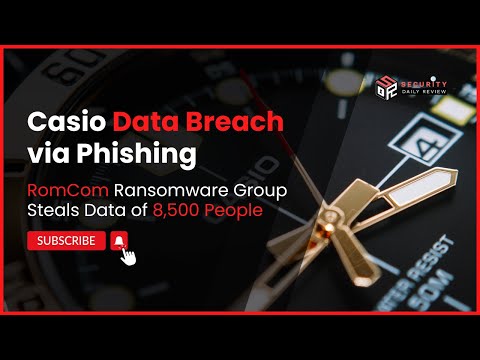 Casio Breached by RomCom Ransomware: Phishing Attack Steals Data