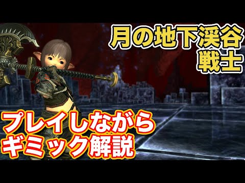 【FF14】月の地下渓谷に戦士(タンク)で挑戦【90ダンジョン パッチ6対応2024年版】