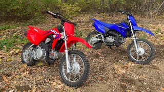 2023 Honda CRF 110 VS. Yamaha TTR110! Price Increase worth it? Side By Side Comparison Review!