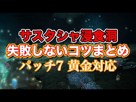 【FF14黄金】Lv15サスタシャ浸食洞失敗しないコツまとめ【サクッと復習予習! レベリングルーレット パッチ7】