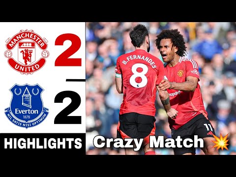 🔴 Manchester United vs Everton 2-2 | Bruno & Ugarte Goals | Premier League highlights & goal